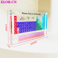 ELOR Custom ized Clear Acryl Handwerk Perioden system der Elemente Großhandel Schüler und Lehrer Geschenk für Bildung