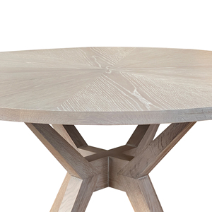 D137 Thiết Kế Hiện Đại Isabella Sang Trọng Rắn Gỗ Sồi Spider-Chân Vòng Bàn Ăn Với Kim Loại Trang Trí Bàn Chân Bàn Cà Phê - Product Image 3