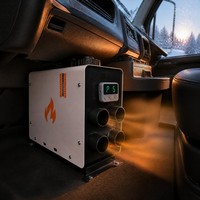Chauffage au diesel FOYIN 12V/24V universel pour voiture, camion, camping-car, fourgonnette, rénovation/mise à niveau, télécommande numérique LCD, garantie 1 an