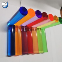 YOUYIZUO – meuble de Bar en PMMA coloré, Tube moulé, tiges transparentes en acrylique à bulles colorées, Table de Bar à Led colorée
