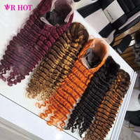 Perruques en cheveux humains vietnamiens bruts Deep Wave, vente en gros, Lace Front 13x4 13x6, Perruques frontales HD Lace, Perruques frontales sans colle pour femmes