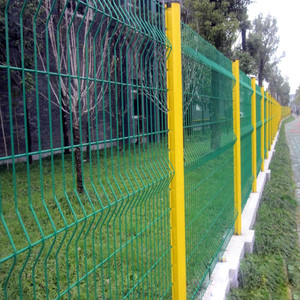 Panneau de clôture en treillis métallique 3D galvanisé et recouvert de PVC de haute qualité, traité thermiquement, respectueux de l'environnement, <span class=keywords><strong>pour</strong></span> jardin extérieur - Product Image 3