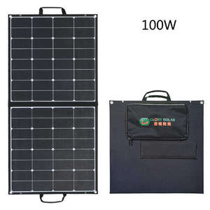 Glory Solar <span class=keywords><strong>Kit</strong></span> de <span class=keywords><strong>panneau</strong></span> <span class=keywords><strong>solaire</strong></span> pliable portable léger <span class=keywords><strong>100W</strong></span> avec 2 ports USB et charge cc Batteries <span class=keywords><strong>12v</strong></span> RV Camper Boat Pump - Product Image 3