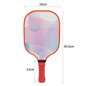 ไม้พายพิกเกิ<span class=keywords><strong>ล</strong></span>บอ<span class=keywords><strong>ล</strong></span> ด้ามจับ PU กันลื่น โซนยืดหยุ่นพิเศษ ดูดซับแรงกระแทก รีบาวด์ ไล่เฉดสีน้ำเงิน พร้อมกระเป๋า - Product Image 5