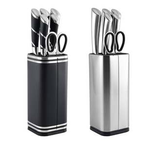 Stainless Steel Kitchen <b>Knife</b> <b>Set</b> With <b>Knife</b> Block Holder 7 Pcs Cooking <b>Knives</b> <b>Set</b> PP Handle Chef <b>Knife</b> <b>Set</b> For Home Kitchen - Product Image 1