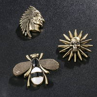 Bros Pin Mewah Klasik Gaya Eropa Amerika untuk Wanita, Desain Bunga Vintage untuk Pakaian Pesta Pernikahan