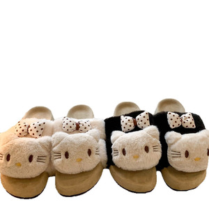 <span class=keywords><strong>Chaussons</strong></span> en coton pour femmes, pantoufles en fourrure, fabrication sur mesure en gros, automne-hiver 2025, <span class=keywords><strong>semelle</strong></span> épaisse, augmentant la taille, style Birken - Product Image 5