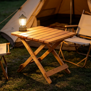 Table d'appoint rustique haut de gamme en bois de sapin recyclé avec des marques de caractère naturel pour un style campagnard authentique - Product Image 4
