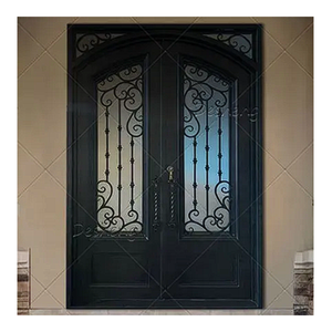 Puertas Francesas de Hierro para Exteriores de Villas Modernas con Aislamiento Térmico - Puerta de Entrada Principal para Casa - Product Image 6