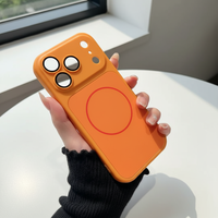 Coque de conversion magnétique avec grande fenêtre pour iPhone 12 13 14 15 16 Pro Max, transformant en 17 18 Pro Max, avec protection d'objectif d'appareil photo - Vente Flash