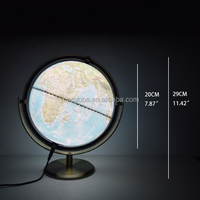 Carte de la terre du Globe de 20CM en anglais Globe de la grèce décoration éducative cadeau de bureau avec lumière Led