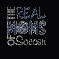 Nouveau design de transfert thermocollant personnalisé en usine, motif Football Amour en strass pour T-shirts