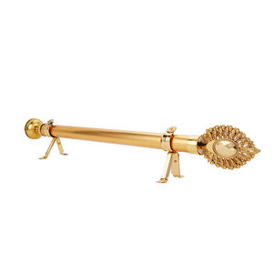 Arabie Saoudite Populaire Fer Économique 35 mm 2 Mètres 5 Mètres Tringle à <span class=keywords><strong>Rideau</strong></span> Adhésive Dorée Bon Marché - Product Image 4