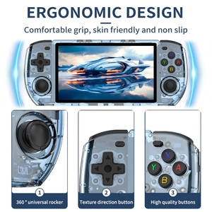 Console de jeu vidéo rétro Powkiddy RGB10Max3 avec manette arcade, écran vidéo de 5 pouces, <span class=keywords><strong>PSP</strong></span> 64 Go, lecteur de jeu portable - Product Image 4