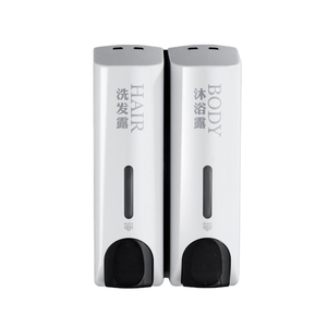 Dispensador de Jabón Manual de Pared de Dos Cabezas, 350 ml x 2, de ABS, para Soluciones de Higiene en Hoteles, Directo de Fábrica <span class=keywords><strong>NewR</strong></span> - Product Image 1