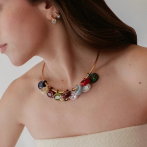 Pendentifs ovales géométriques en cristal <span class=keywords><strong>de</strong></span> cuivre étanche, breloques pierres <span class=keywords><strong>de</strong></span> naissance, couleurs assorties, pour cadeaux et bijoux en gros - Product Image 2