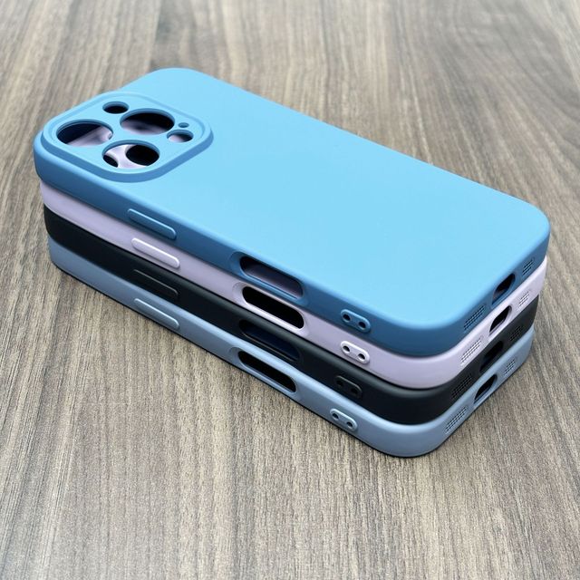 Premium Liquid Silicone Case for iPhone 16 Pro Max Anti-Scratch Soft Microfiber Lining Protective Cover Shockproof Phone Case