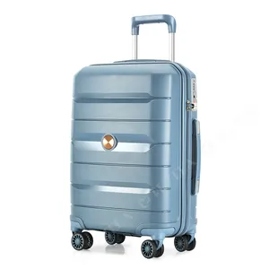 Resena pp fábrica fabricante bagagem carrinho 3 peças conjunto luz mala com trava tsa»