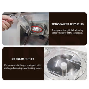 Macchina per Gelato Commerciale Economica da 6L con Controllo Touch Screen, Macchina per Gelato Duro e Congelamento - Product Image 5