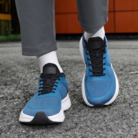 Chaussures de sport décontractées pour hommes, grandes tailles, avec embout large, semelle large, amorti, légères, respirantes, en maille, pour la course, jusqu'à la taille 48