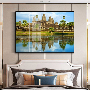 Bán buôn tùy biến HD in ấn đô thị chụp ảnh phong cảnh hình ảnh trang trí nội thất wallart pha lê sứ sơn LED - Product Image 6