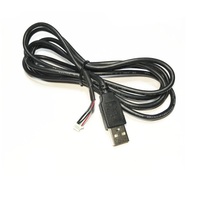 Conector USB Hembra de Montaje en Panel a Conector de 5 Pines con Paso de 2.0 mm, Cable para Placa Base PCB