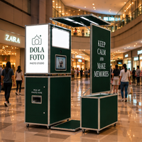 Machine de photomaton modulaire détachable en libre-service pour événements, centres commerciaux, festivals et attractions touristiques