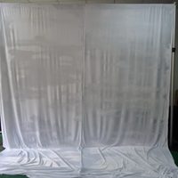 Système de tringles et de rideaux robustes / Support de toile de fond réglable / Cadre d'affichage pour événements et mariages