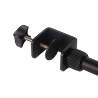 Support de trépied pour Microphone, support de bras à articulage, angle réglable de bureau, pour maquillage avec éclairage annulaire