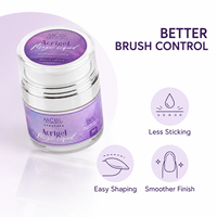 Solution Lissante pour Ongles 50ml Marque Blanche Sans HEMA ni TPO avec Pinceau pour Extension et Façonnage OEM ODM
