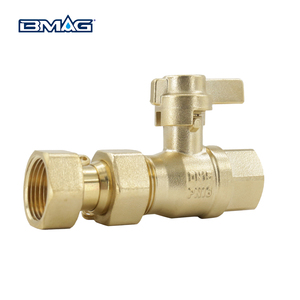 <span class=keywords><strong>Vanne</strong></span> à boisseau sphérique en laiton verrouillable manuellement BMAG DN15-DN20 1/2"-2" filetage femelle avec joint PTFE <span class=keywords><strong>pour</strong></span> compteur d'<span class=keywords><strong>eau</strong></span> - Product Image 6