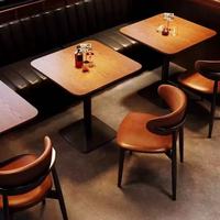 Tables et chaises de restaurant rétro, mobilier de restaurant, bancs de restaurant, tables et chaises de café, mobilier de cafétéria, ensemble de mobilier de café