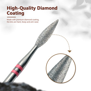Embouts de perceuse à ongles professionnels en diamant pour enlever les cuticules, éliminer les peaux mortes, outils de manucure et pédicure pour salon - Product Image 3