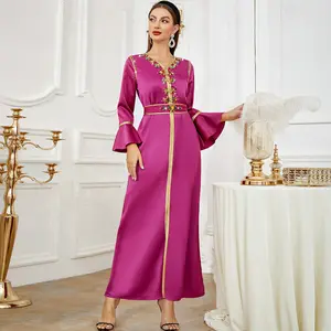 Đầm Abaya Hồi Giáo Hoàn Toàn Mới Áo Kaftan Áo Abaya Cho Nữ Quần Áo Hồi Giáo Dubai