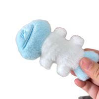 En gros, Peluche mignonne en forme d'arête de poisson de dessin animé, Pendentif de sac pour petite amie, Cadeau pour machine à attraper les peluches, Porte-clés