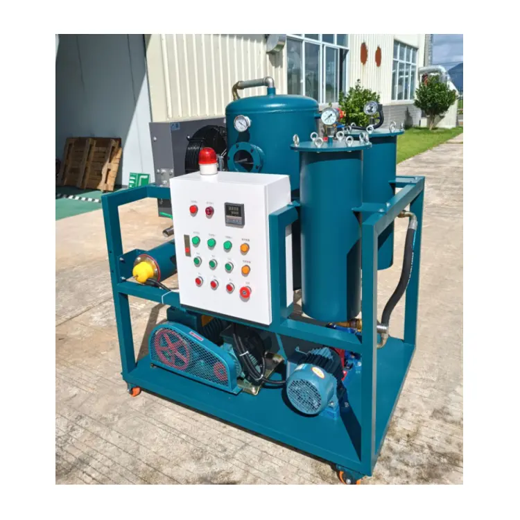 Food Grade Vacuum Used Cooking Oil Filter Machine With Dewatering Function industrial cyclone oil gas separator filter