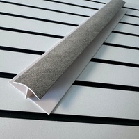 Usine Vente Directe H Canal Panneau Garniture PVC Marbre Style Gris Plastique Extrusion Bande Profil Durable Étanche PVC H Garniture