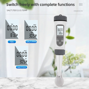 4-in-1-Salinometer Digital TDS <span class=keywords><strong>EC</strong></span> SALT S.G Temperatur konzentration messer Meerwasser-Salzgehalt messer Landwirtschaft Fischteich suppe - Product Image 3