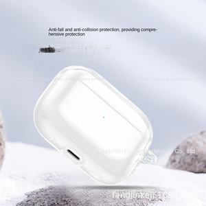 Offre Spéciale pour Apple pour <span class=keywords><strong>AirPods</strong></span> <span class=keywords><strong>Pro</strong></span> 3 Génération TPU Transparent Anti-Chute pour Bluetooth Casque Étui de Protection - Product Image 4