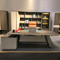 Design de mode Autres meubles commerciaux Table de bureau moderne Photos Table de bureau du patron Bureau du patron