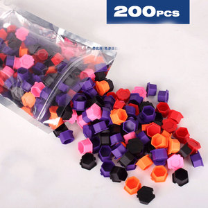 ถ้วยใส่หมึกสักซิลิโคนแบบใช้แล้วทิ้ง 200 ชิ้น อุปกรณ์เสริมสำหรับใส่สีแต่งหน้าถาวร - Product Image 6