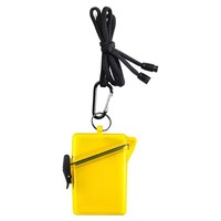 Porte-badge vertical étanche transparent pour cartes d'identité multiples, en polyester et plastique écologiques, avec logo personnalisé, et cordon porte-clés