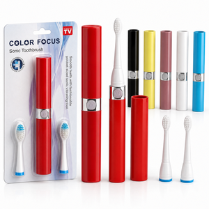 Spazzolino Elettrico da Viaggio Portatile a Forma di Rossetto, Mini Spazzolino Sonico con Setole Morbide DuPont, Impermeabile - Product Image 1