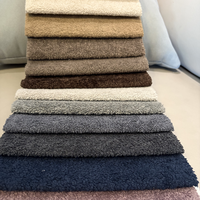 Nouveau tissu en velours uni 100 % polyester, écologique, imperméable, teint, avec peluche et peluche bouclée pour canapé et mobilier