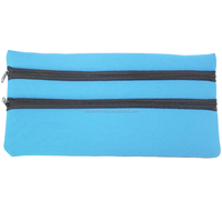 Double fermetures à glissière Néoprène Trousse d'écriture scolaire Étudiants Sacs à crayons