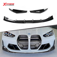 Kit carrosserie XTREME en fibre de carbone sèche, lèvre de pare-chocs avant style MP, séparateur avant sous le spoiler inférieur pour BMW G80 G81 M3 G82 G83 M4