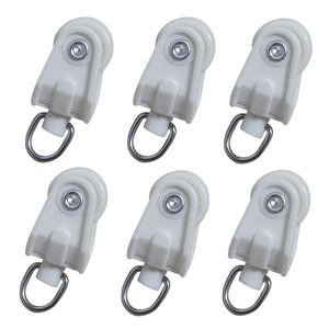 Rail de <span class=keywords><strong>rideau</strong></span> intelligent avec poulie en <span class=keywords><strong>plastique</strong></span> blanc, crochets de rail de <span class=keywords><strong>rideau</strong></span>, curseur - Product Image 4
