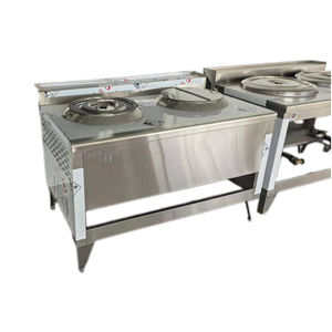 VICTORY KITCHEN Vente flash : Réchaud à nouilles indonésien, support pour pot à nouilles, cuisinière à nouilles, gamme Kwali avec deux brûleurs à gaz, équipement de restauration - Product Image 1