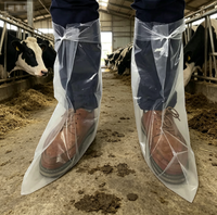 Protège-chaussures élastiques imperméables jetables antidérapants pour ferme et ranch – Sécurité des pieds et biosecurité