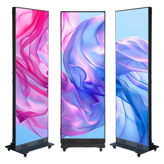 Wholesale Stock Portable High Definition LED Display Ultra-Thin HD 640x1920mm Standing LED Digital Poster Display Screen